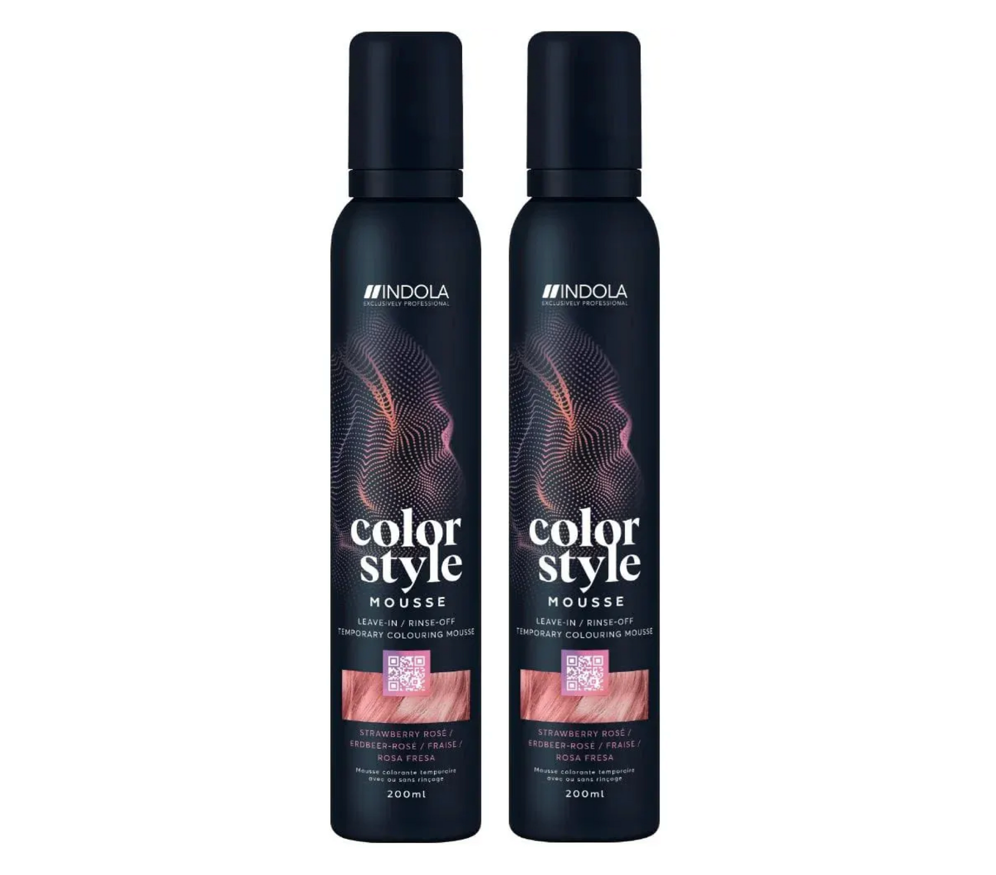 Indola Colour Style Mousse Strawberry Rose 200ml (2pc)