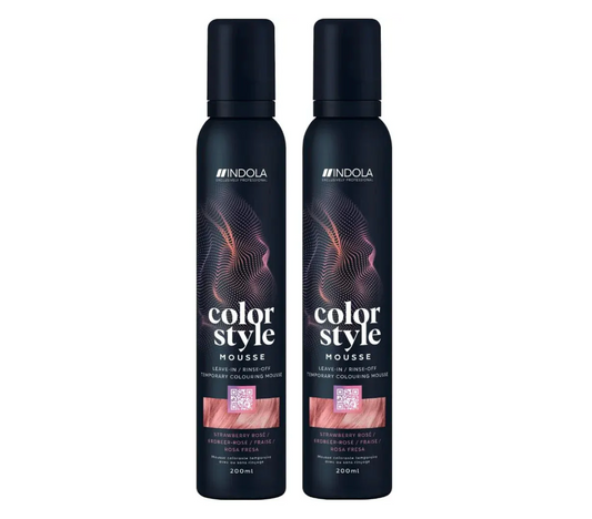 Indola Colour Style Mousse Strawberry Rose 200ml (2pc)
