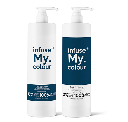 Infuse My Colour Cobalt Galaxy Blue Shampoo and Conditioner 1000ml