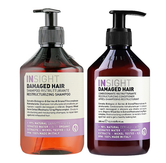 Insight Damaged Hair Restructurizing Shampoo and Conditioner 400ml
