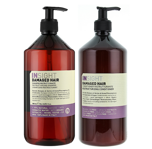 Insight Damaged Hair Restructurizing Shampoo and Conditioner 900ml