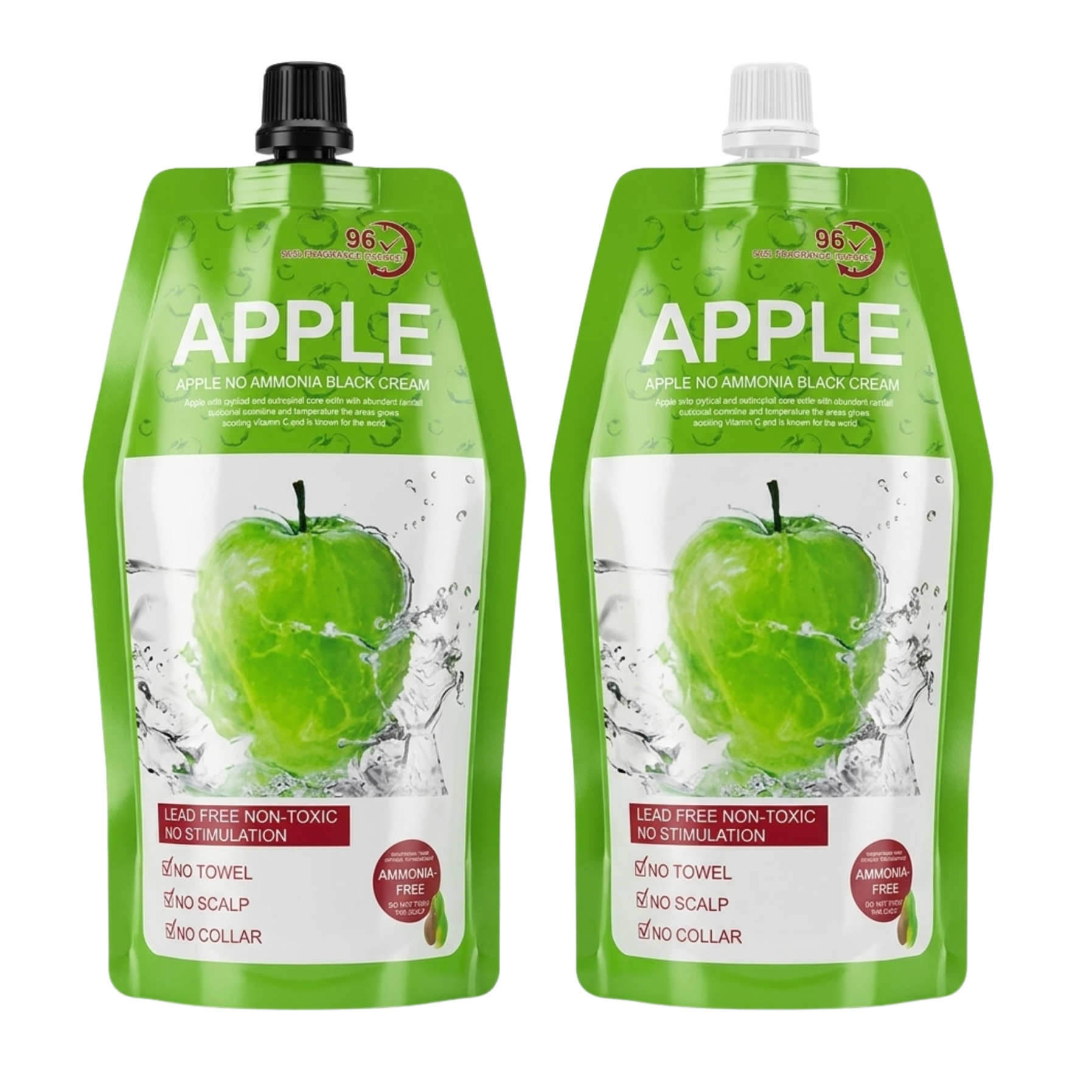 Instant Natural Hair Colouring Black Cream Apple Dye 500ml