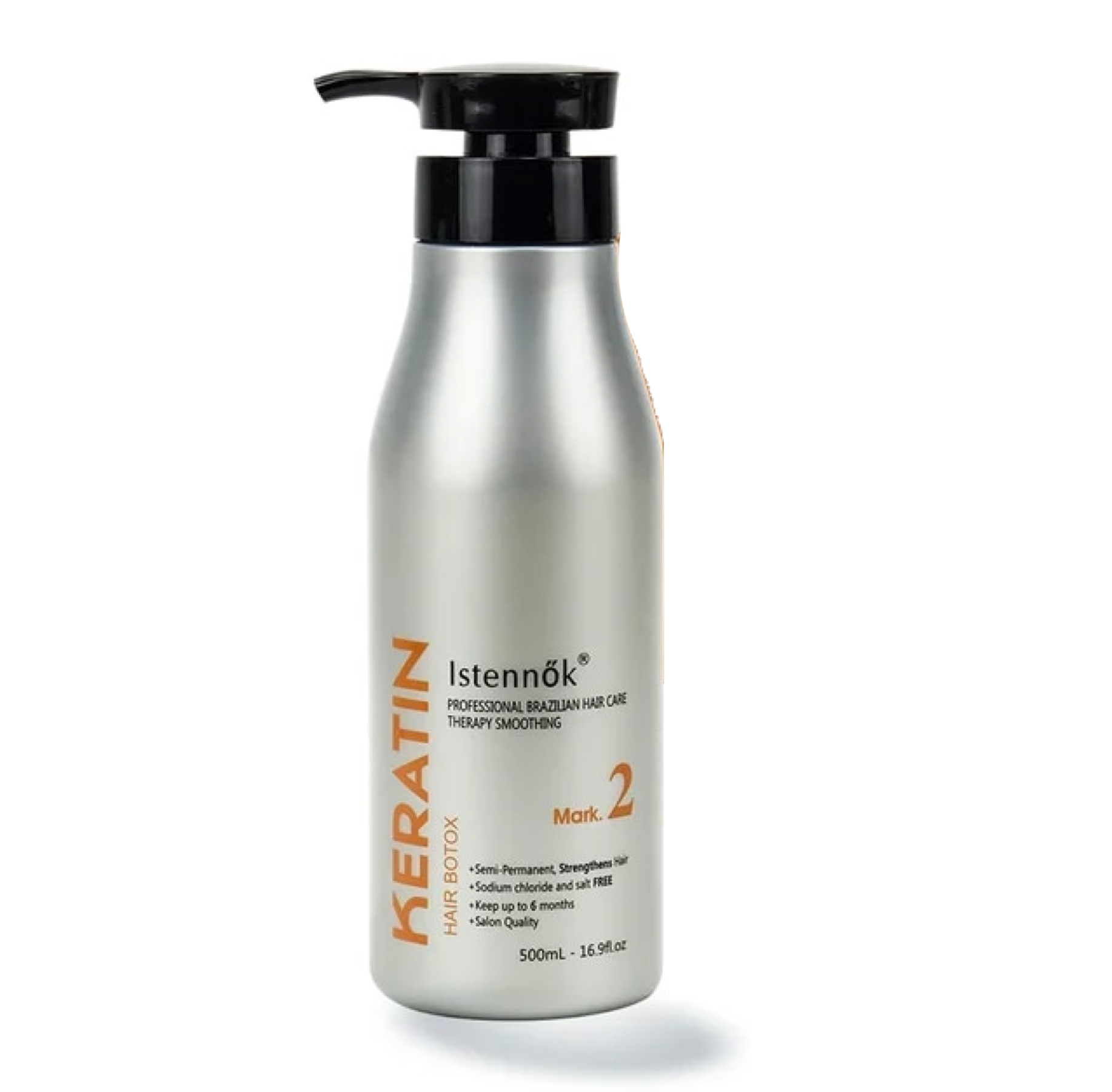 Istennok Keratin Hair Brazilian Smoothing Treatment Normal to Curly Hair 500ml