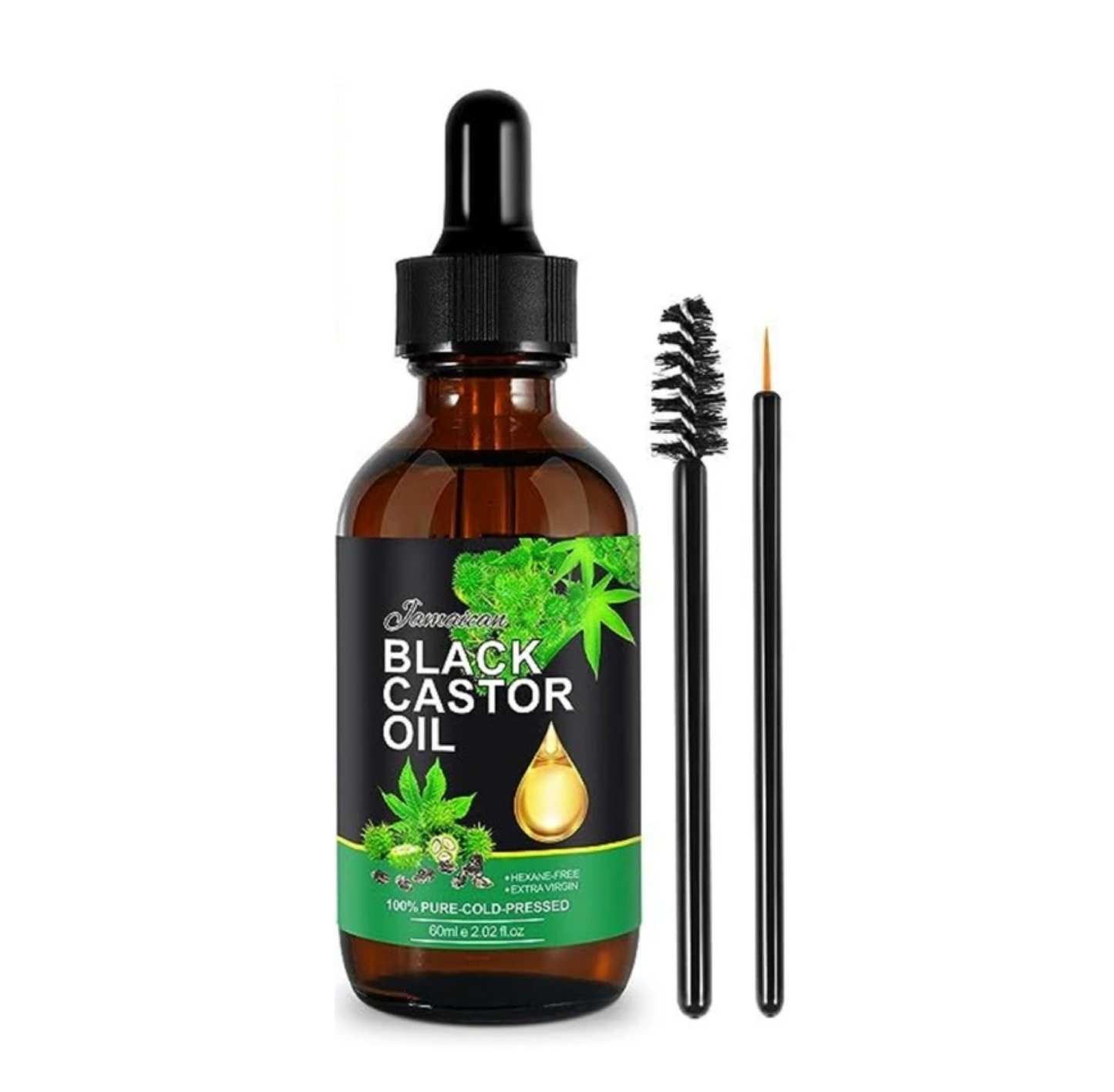 Jamaican Black Castor Oil 100% Pure Cold Presses Eyelash Growth 60ml