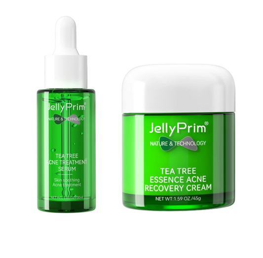 Jelly Prim Tea Tree Acne Treatment Serum and Recovery Cream Duo