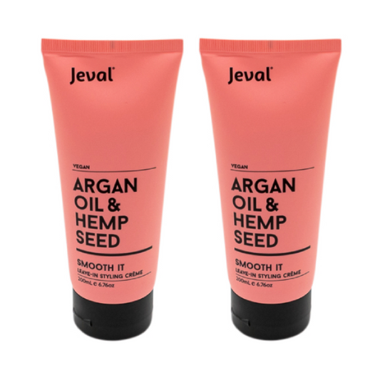 Jeval Infusions Argan Smooth It Styling Cream 200ml Duo