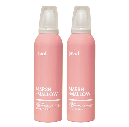 Jeval Infusions Marshmallow Leave-In Reconstructor Mousse 200ml Duo