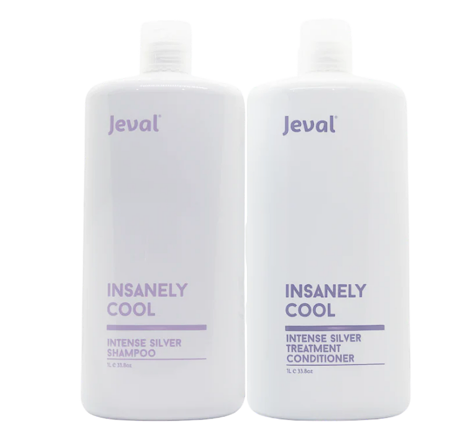 Jeval Insanely Cool Intense Silver Shampoo and Conditioner 1000ml
