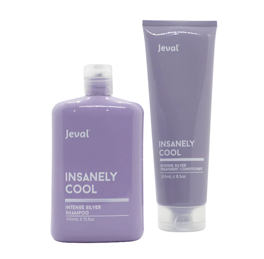 Jeval Insanely Cool Intense Silver Shampoo and Conditioner Duo