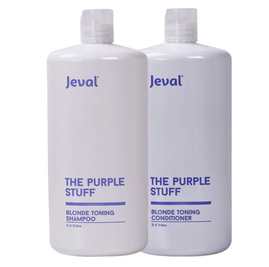 Jeval The Purple Stuff Blonde Toning Shampoo and Conditioner 1000ml