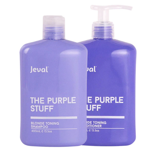 Jeval The Purple Stuff Blonde Toning Shampoo and Conditioner 400ml