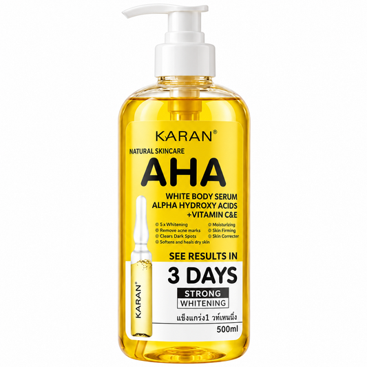 Karan Natural Skincare AHA White Body Serum 3 Days 500ml