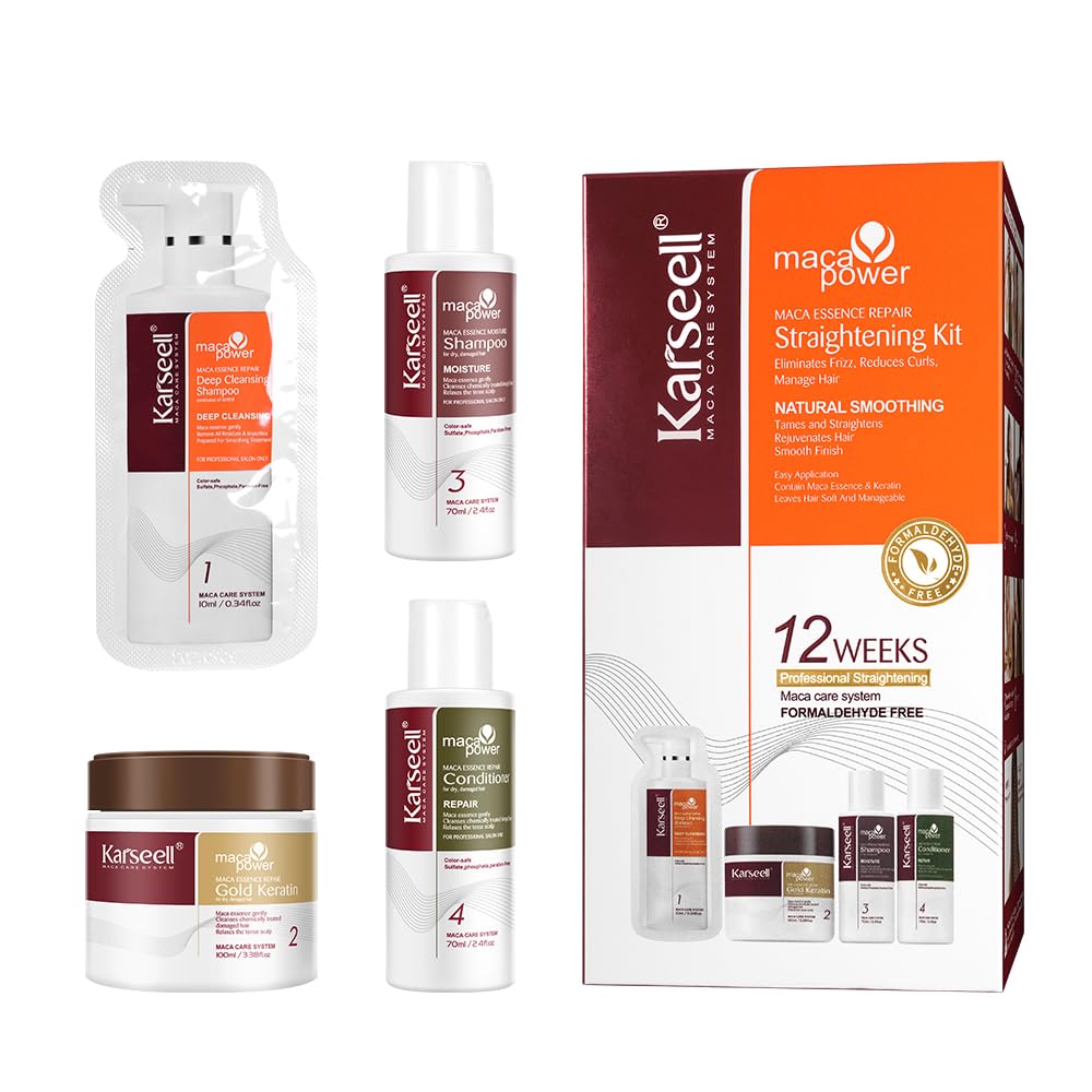 Karseell Maca Power Keratin Straightening Kit (4pc)