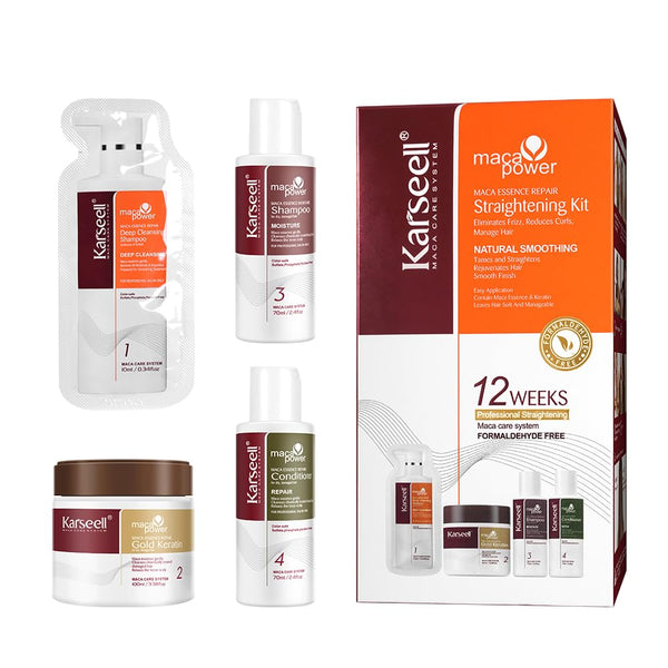 Karseell Maca Power Keratin Straightening Kit (4pc)