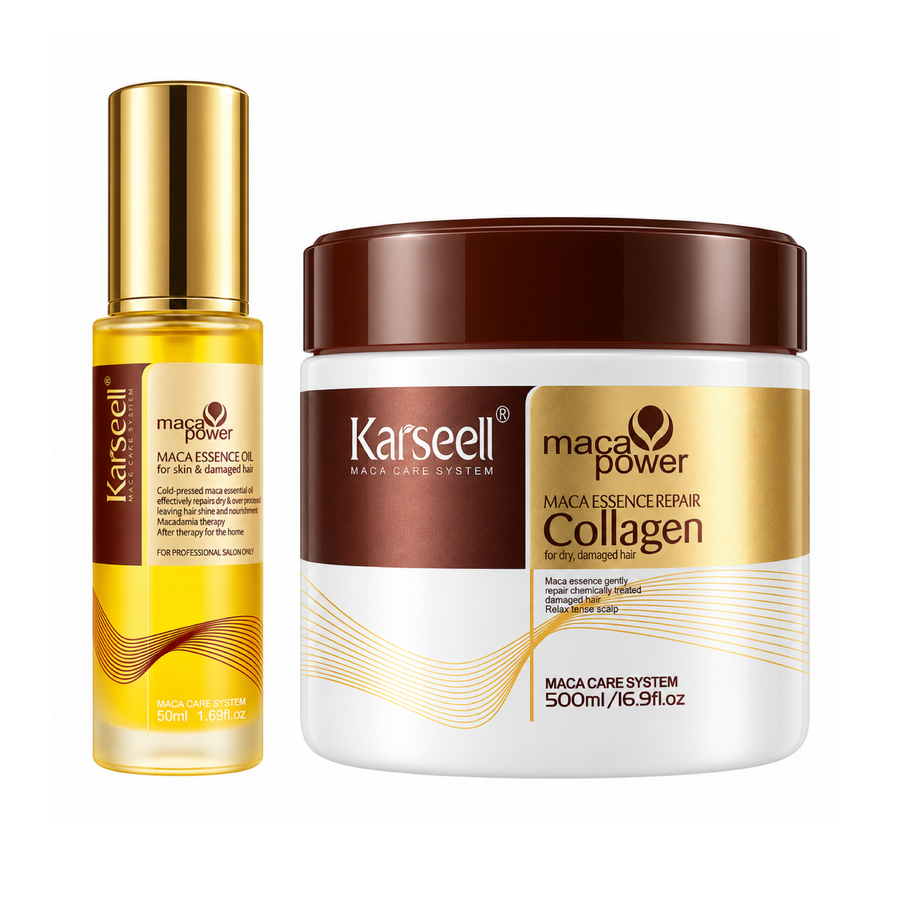 Karseell Maca Power Essence Repair Hair Mask and Serum Duo