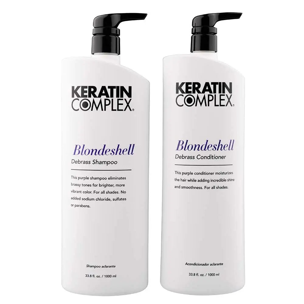 Keratin Complex Blondeshell Debrass Shampoo and Conditioner 1000ml