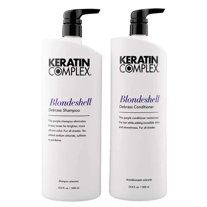 Keratin Complex Blondeshell Debrass Shampoo and Conditioner 1000ml