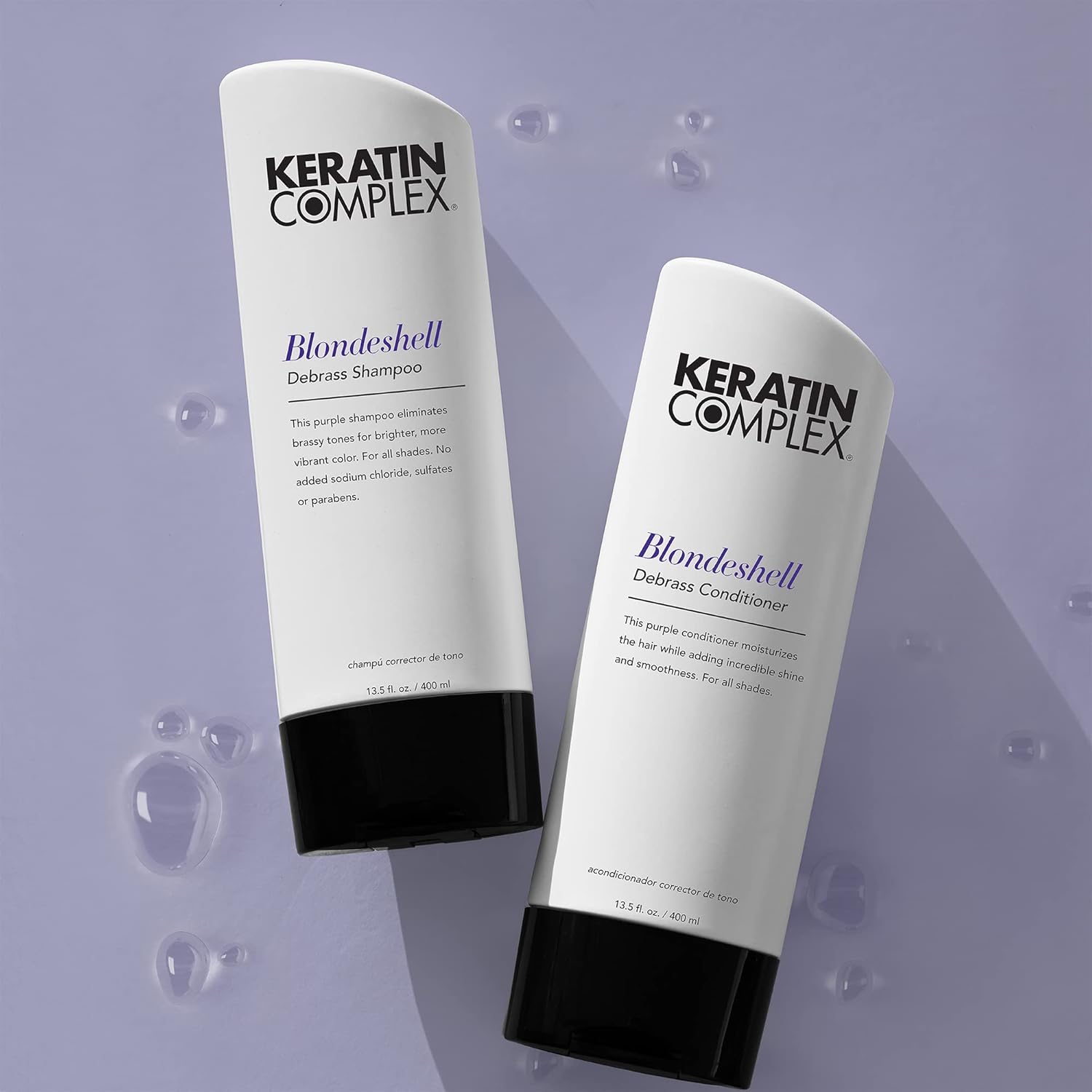 Keratin Complex Blondeshell Debrass Shampoo and Conditioner 400ml