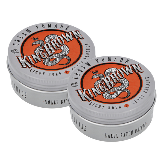 King Brown Cream Pomade 75g Duo