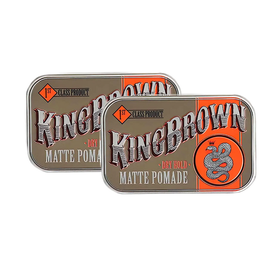 King Brown Matte Pomade 75g Duo
