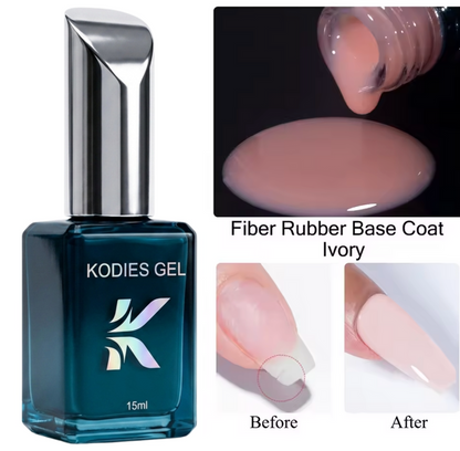 Kodies Cracked Nail Repair Super Fiber Rubber Base Gel Coat 15ml