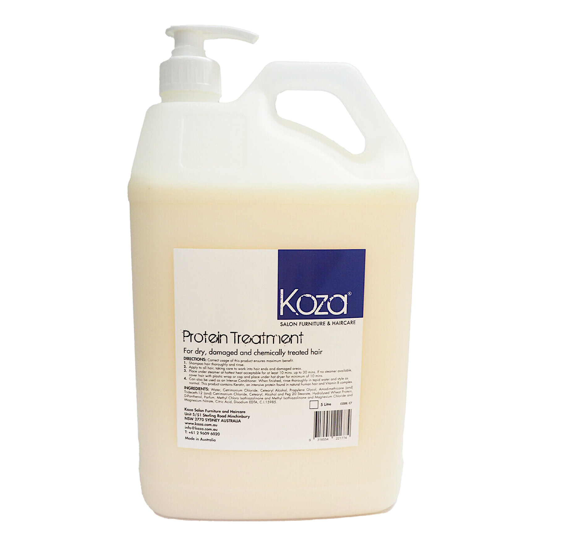 Koza Protein Treatment For Damaged Hair 5L