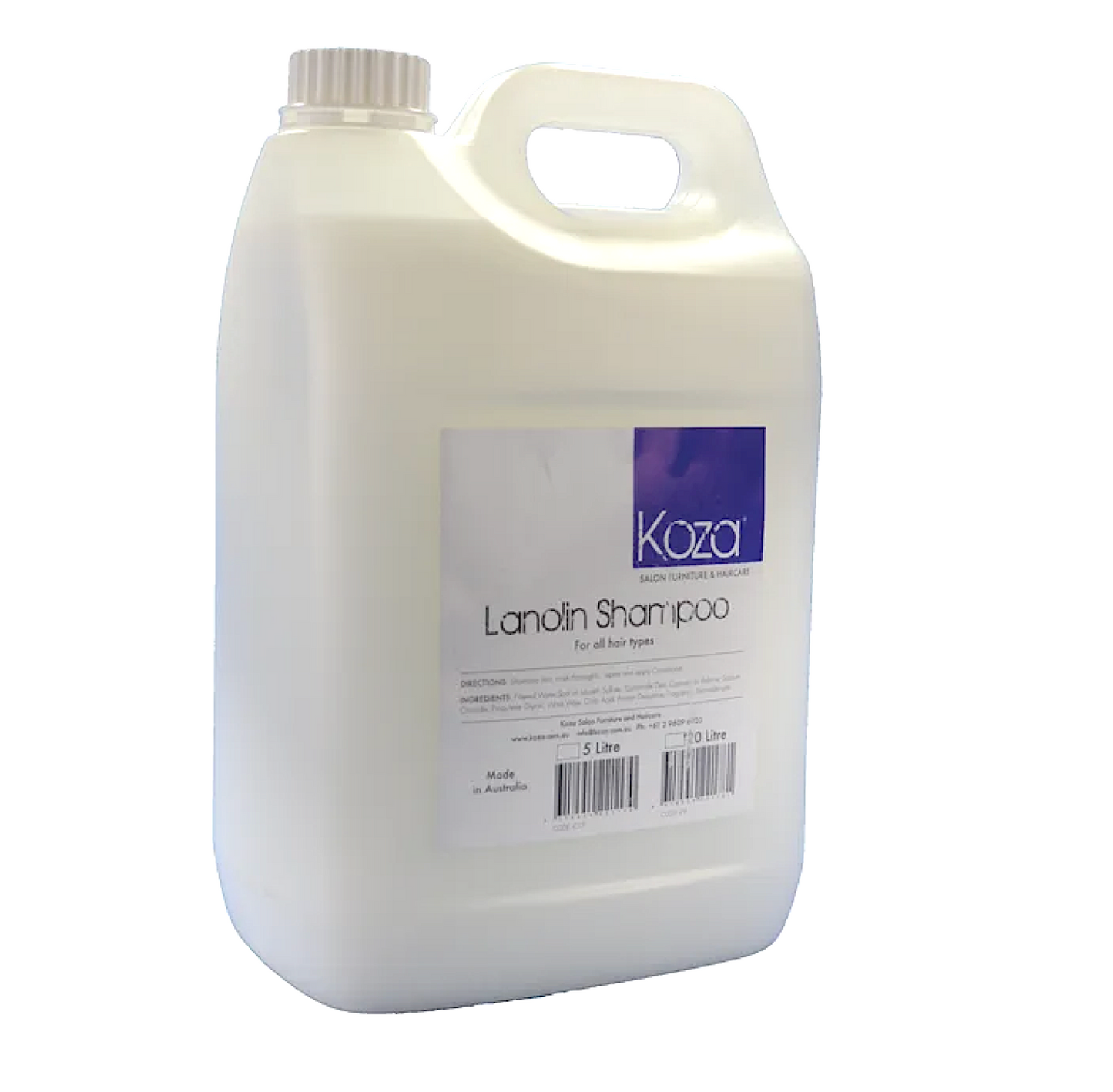 Koza Lanolin Shampoo 5L