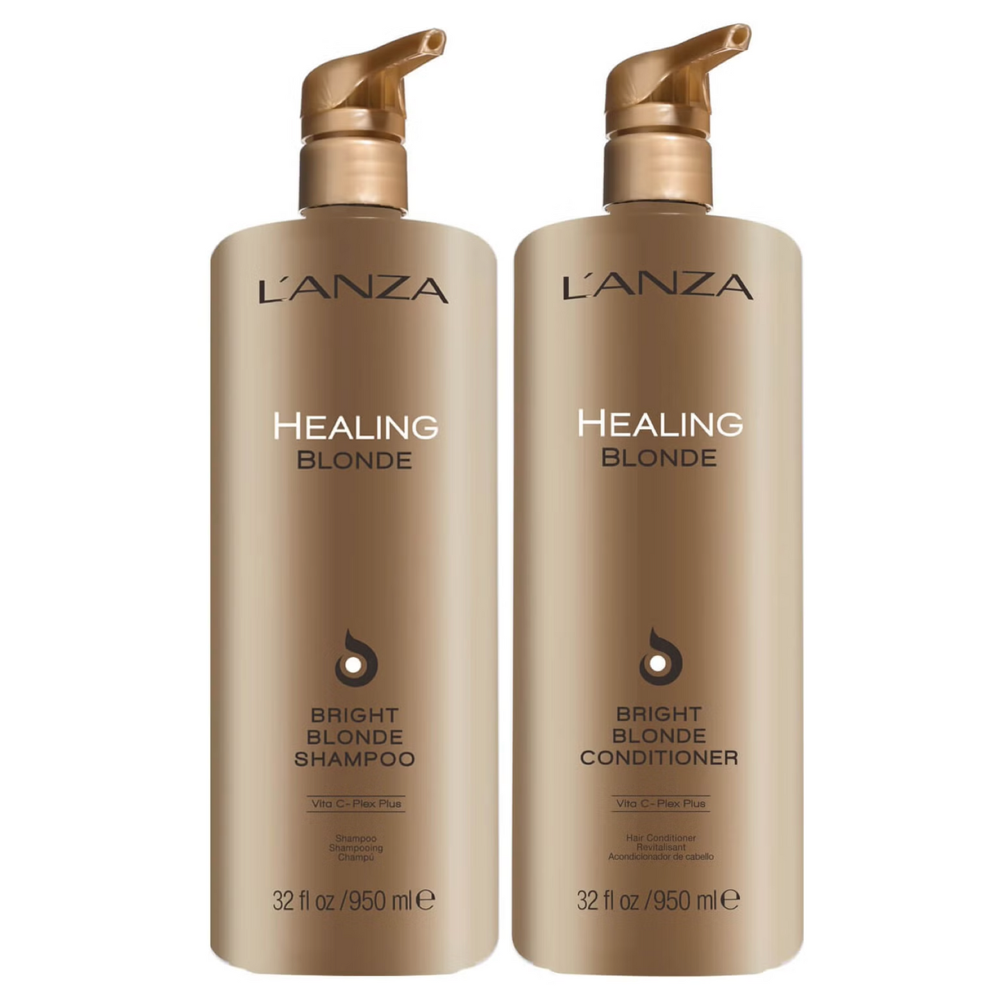 L'Anza Healing Blonde Bright Blonde Shampoo and Conditioner 950ml