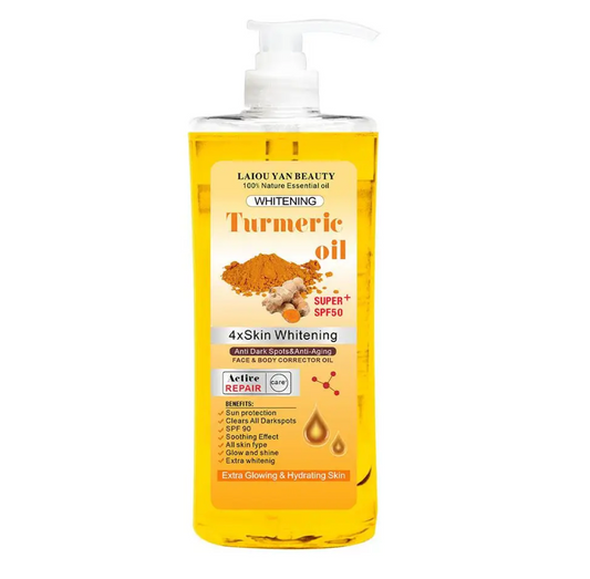 Laiou Turmeric 4 x  Whitening Body Repair Face and Body Corrector Oil 200ml