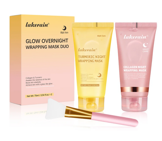 Lakerain Glow Overnight Wrapping Mask Duo Turmeric + Collagen Mask 75ml
