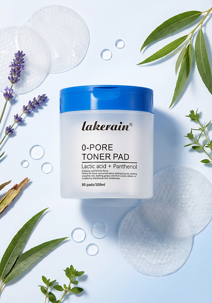Lakerain Pore Toner Exfoliating Pad Korean Beauty 80 Pads