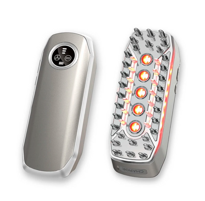 Laser Hair Growth Brush EMS Micro Current Red Light Therapy Device
