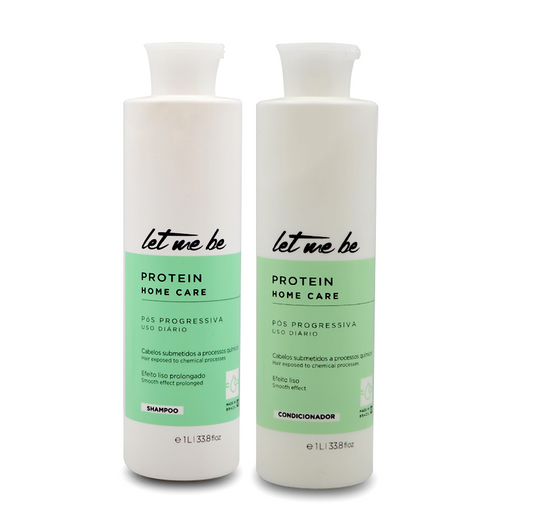Let Me Be Protein Home Care Post Straightening Shampoo and Conditioner 1000ml