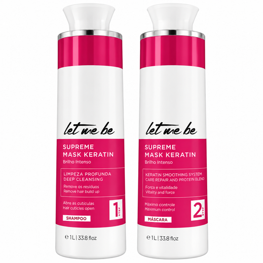 Let Me Be Supreme Keratin Protein Smoothing 1L + Deep Cleaning Shampoo 1L