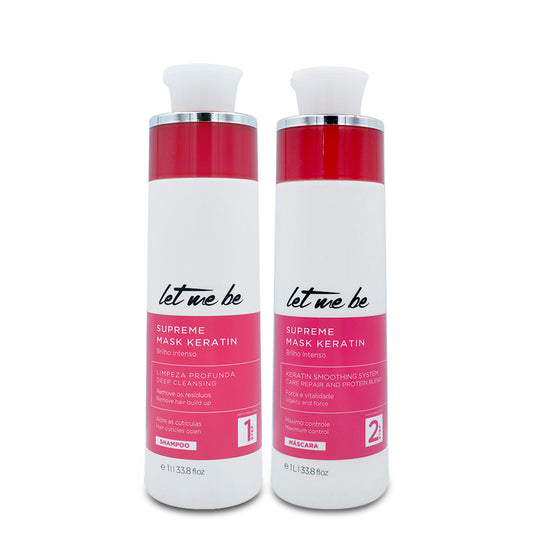Let Me Be Supreme Keratin Protein Smoothing 1L + Deep Cleaning Shampoo 1L