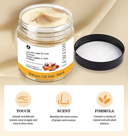 Lewedo Batana Oil Hair Butter Mask and Hair Oil + Batana Hair Spray (3pc)