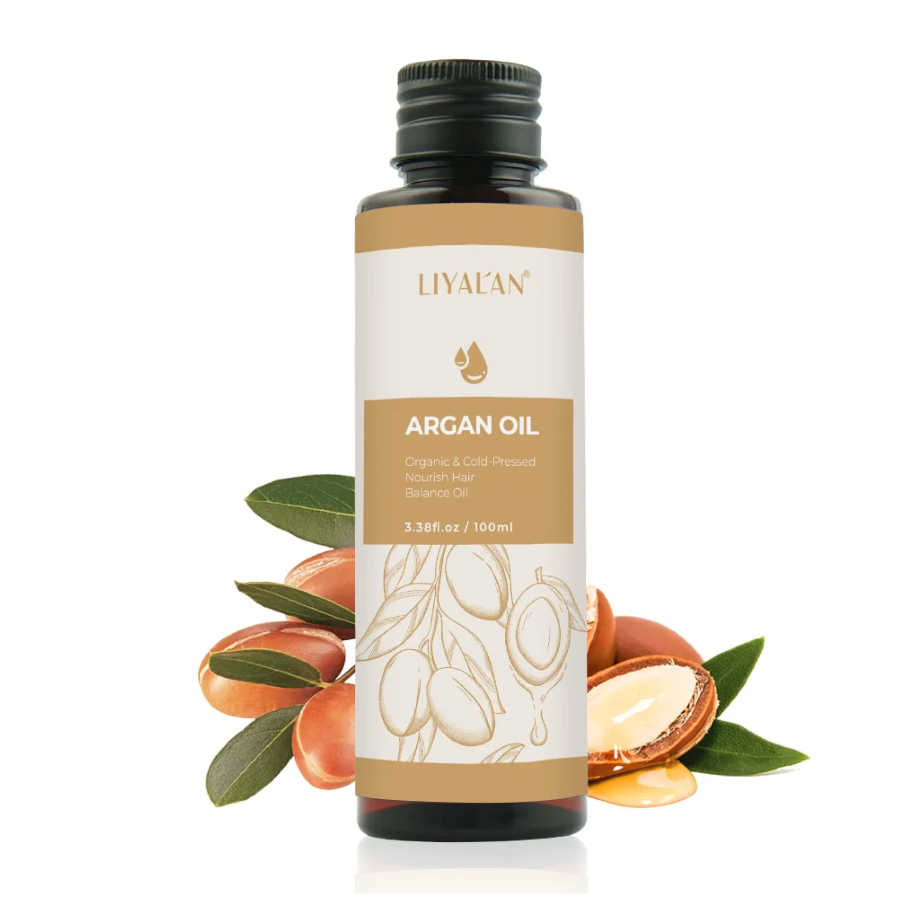 Liyalan Argan Oil Cold Pressed Hair Treatment 100ml