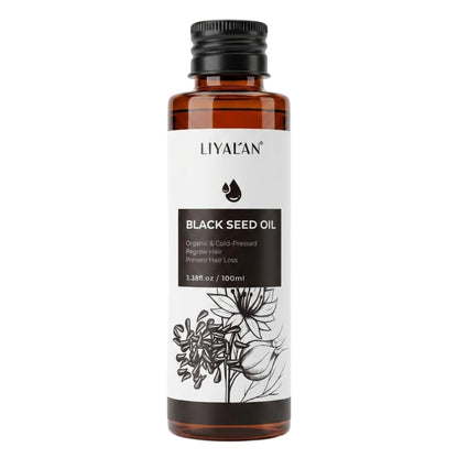Liyalan Black Seed Oil Organic Cold Pressed Hair Loss Prevention 100ml
