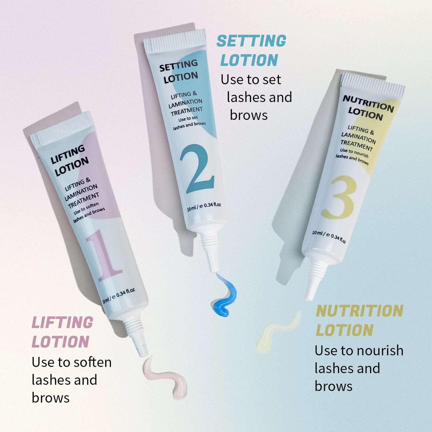 Lomansa Lash Lift and Brow Lamination Perm Fixation Kit (3pc)