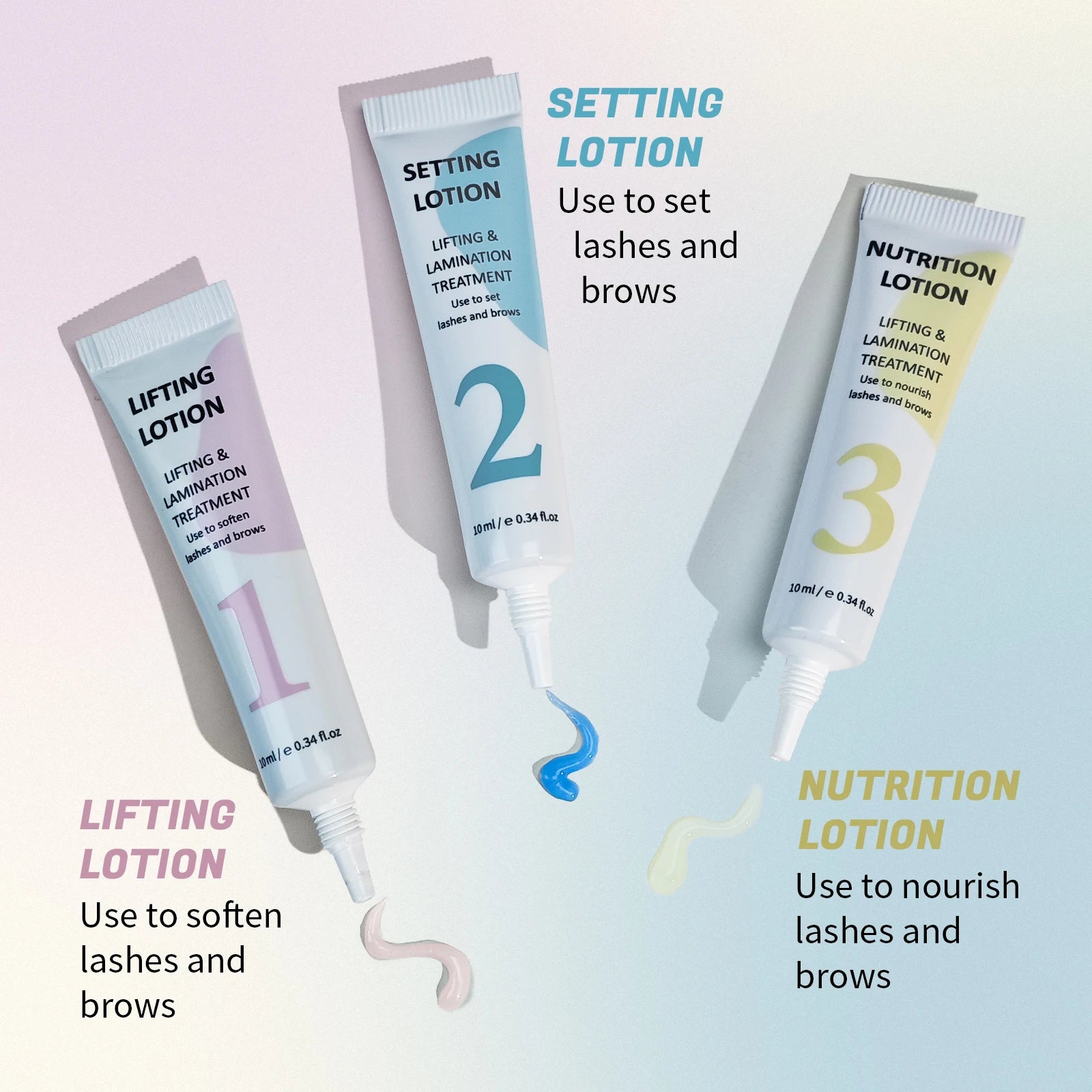 Lomansa Lash Lift and Brow Lamination Perm Fixation Kit (3pc)