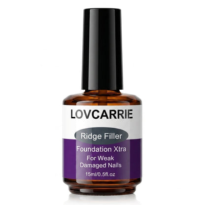Lovcarrie Professional Nail Ridge Filler Foundation Xtra Smoother Nail Surface 15ml