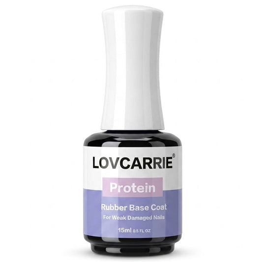 Lovcarrie Protein Rubber Base Coat for Weak Damaged Nails 15ml