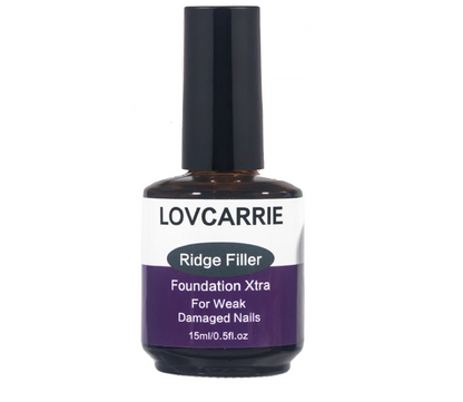Lovcarrie Professional Nail Ridge Filler Foundation Xtra Smoother Nail Surface 15ml