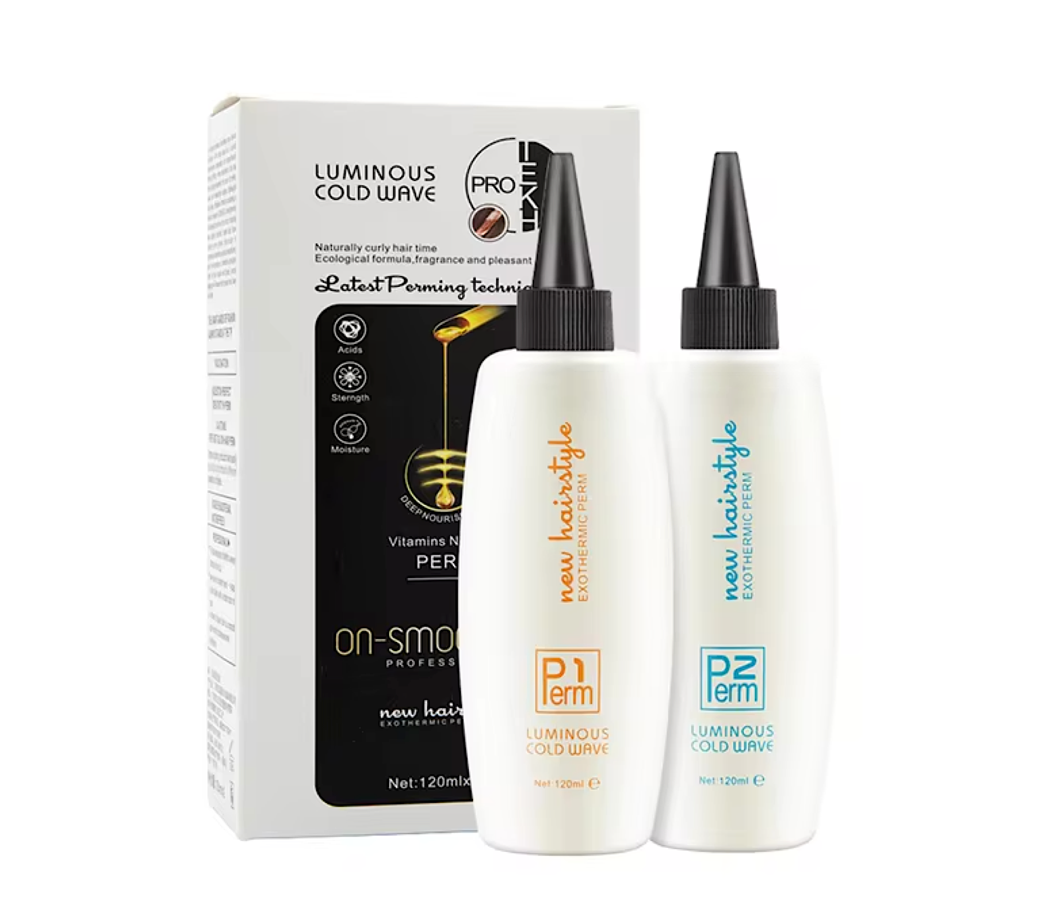 Luminous Cold Wave Perm Solution Kit 120ml (2pc) – Everything Keratin
