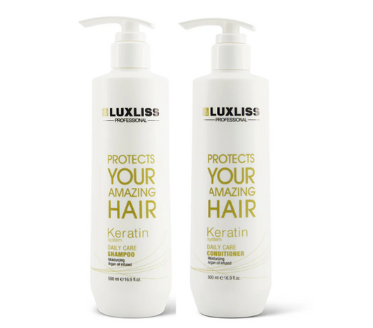 Luxliss Keratin Daily Care Shampoo and Conditioner 500ml 