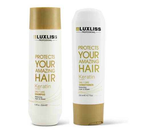 Luxliss Keratin Daily Care Shampoo and Conditioner Duo
