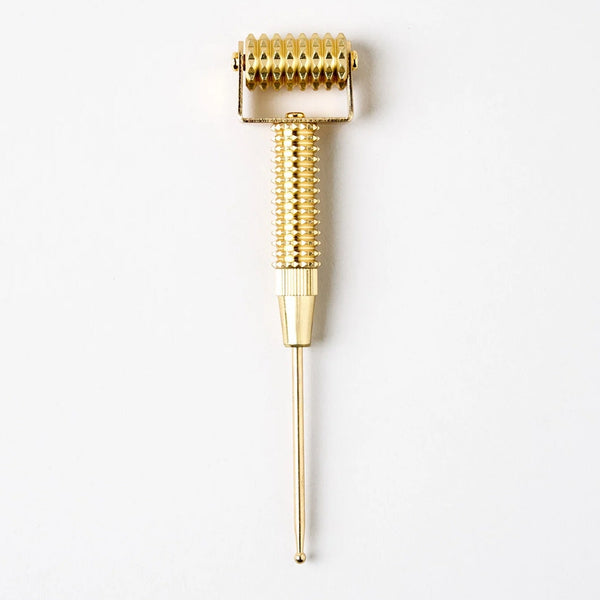 Luxury Golden Roller Collagen Facial Roller Acupressure Made of Copper