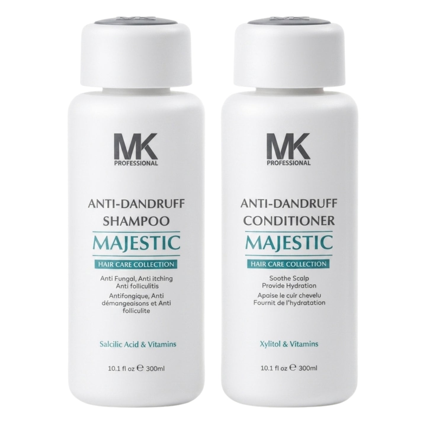 MK Professional Majestic Anti Dandruff Shampoo and Conditioner 300ml