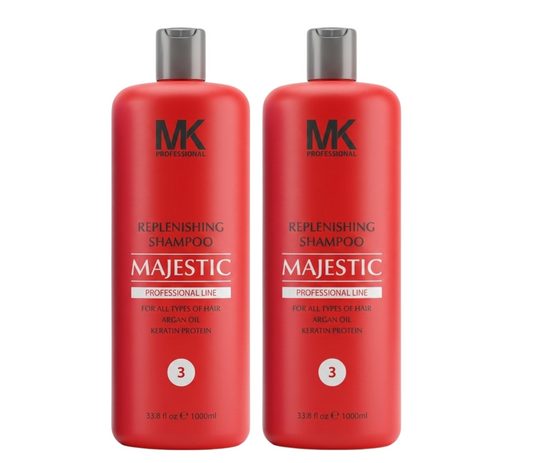 MK Professional Majestic Replenishing Keratin Shampoo 1000ml (2pc)