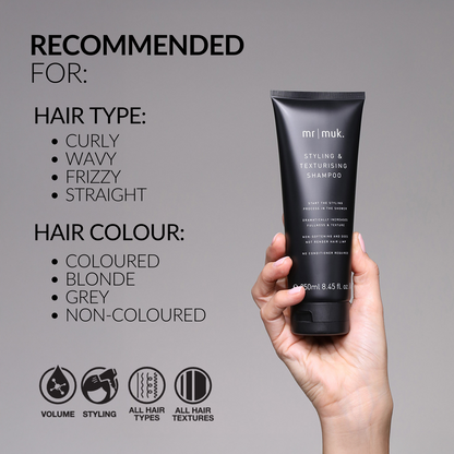 Mr Muk Styling & Texturising Shampoo 250ml (2pc)
